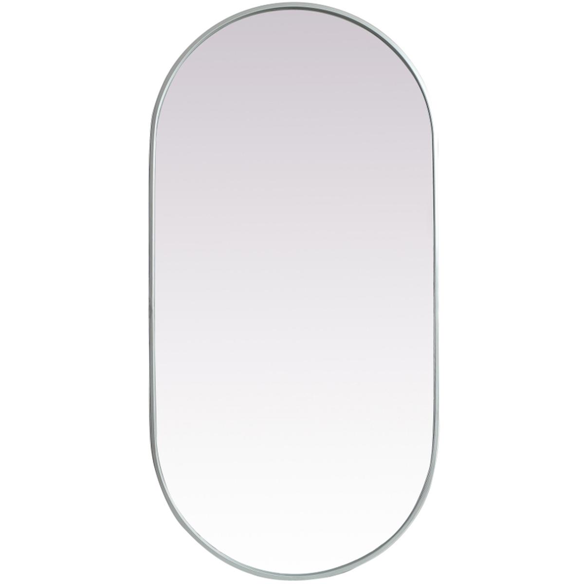 Elegant Lighting MR2A2448SIL Asha 48 X 24 inch Silver Mirror in 24 x 48