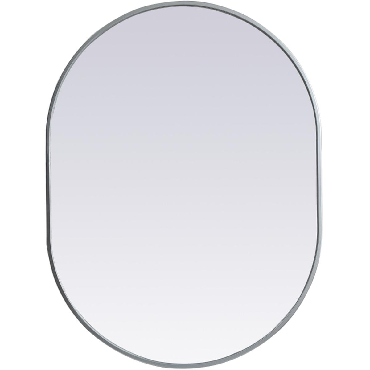 Elegant Lighting MR2A2736SIL Asha 36 X 27 inch Silver Mirror in 27 x 36