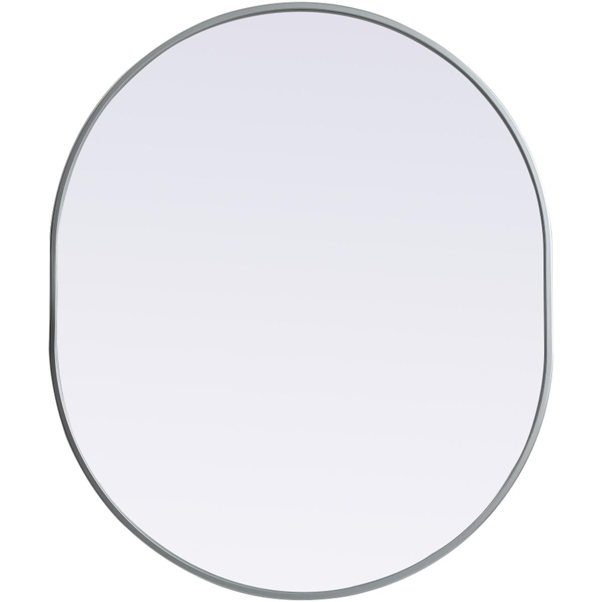 Elegant Lighting MR2A3036SIL Asha 36 X 30 inch Silver Mirror in 30 x 36