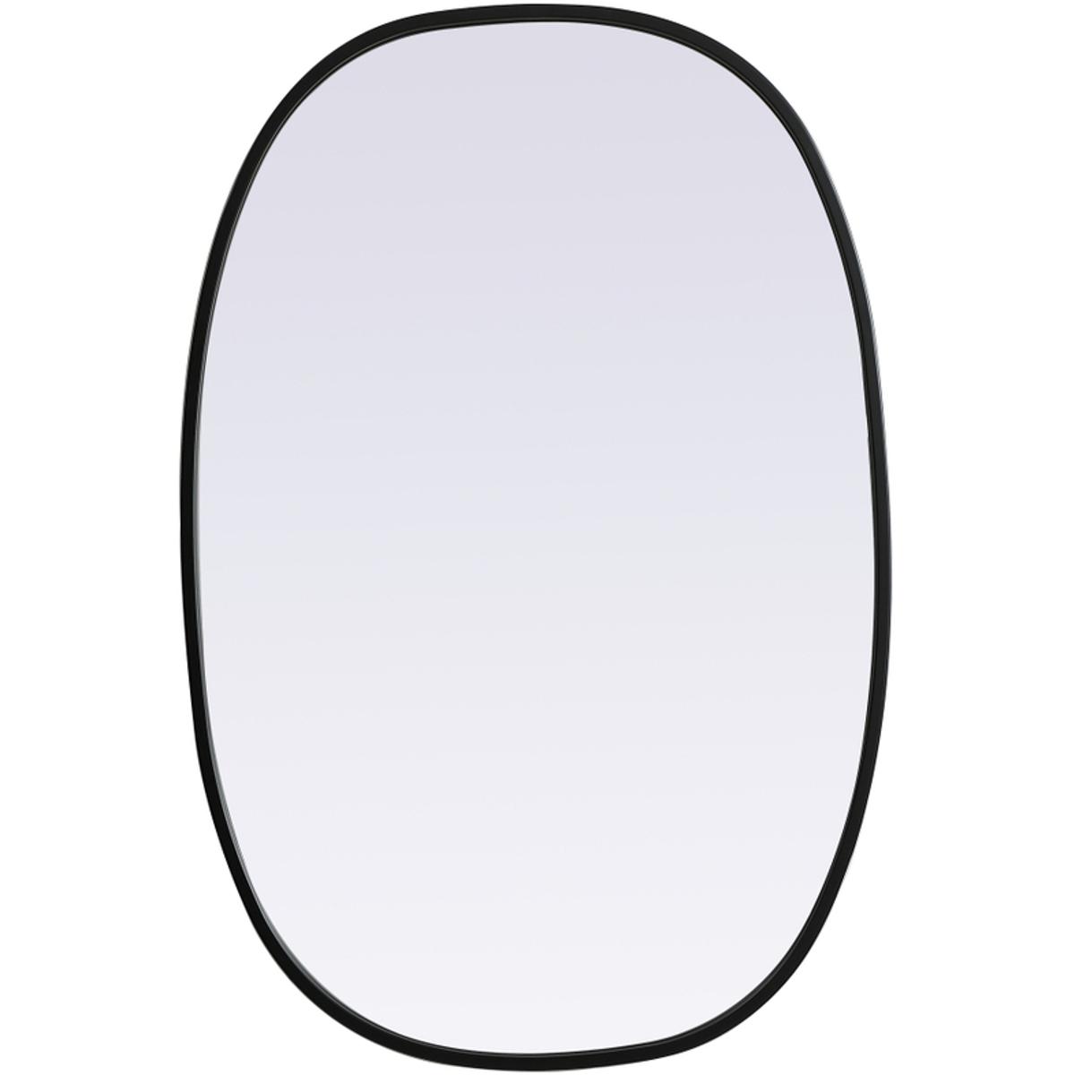 Elegant Lighting MR2B2030BLK Brynn 30 X 20 inch Black Mirror in 20 x 30