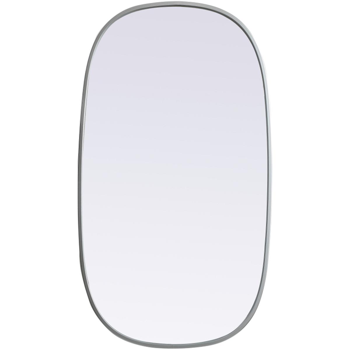 Elegant Lighting MR2B2036SIL Brynn 36 X 20 inch Silver Mirror in 20 x 36