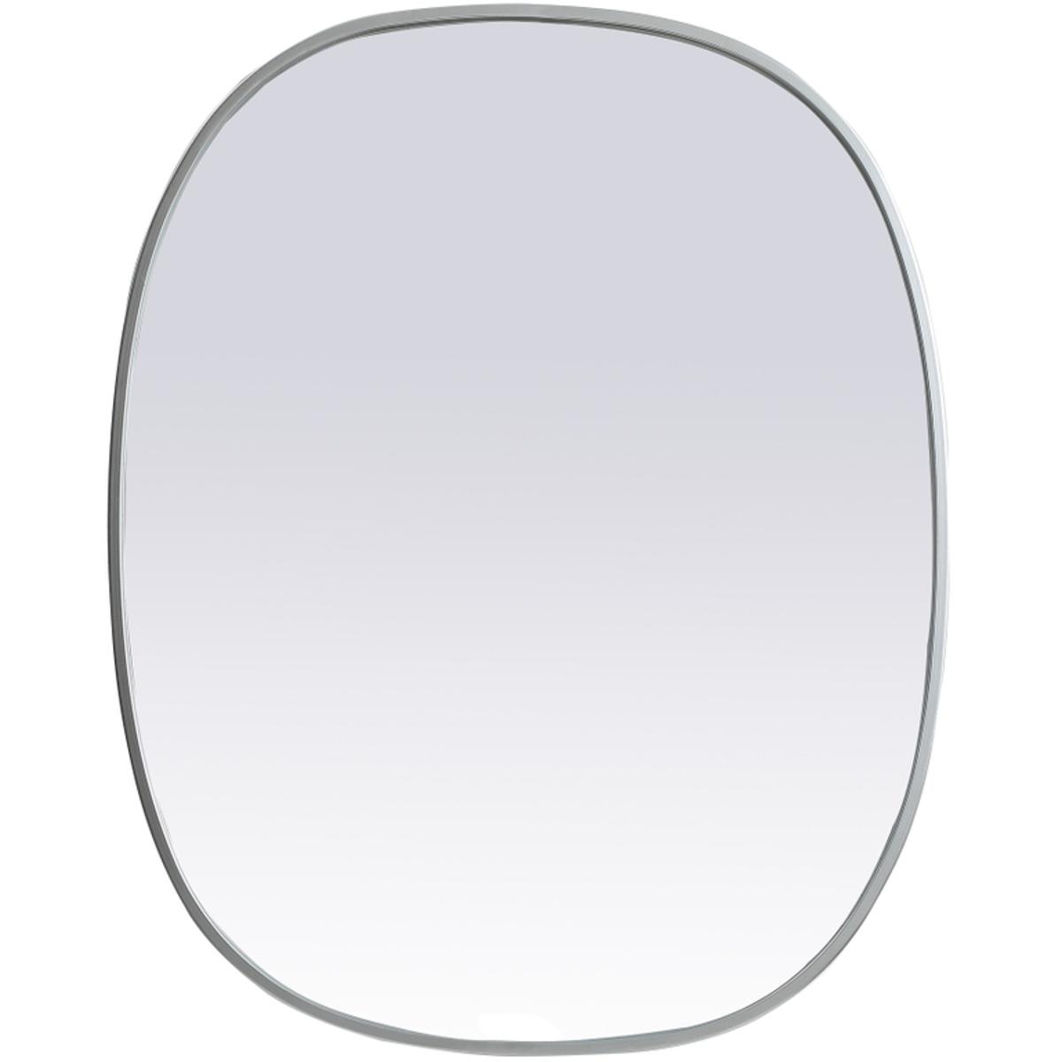 Elegant Lighting MR2B2430SIL Brynn 30 X 24 inch Silver Mirror in 24 x 30