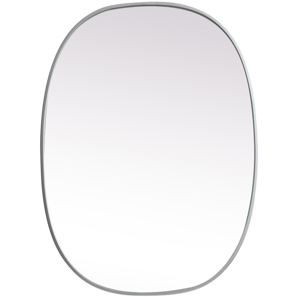 Elegant Lighting MR2B2736SIL Brynn 36 X 27 inch Silver Mirror in 27 x 36