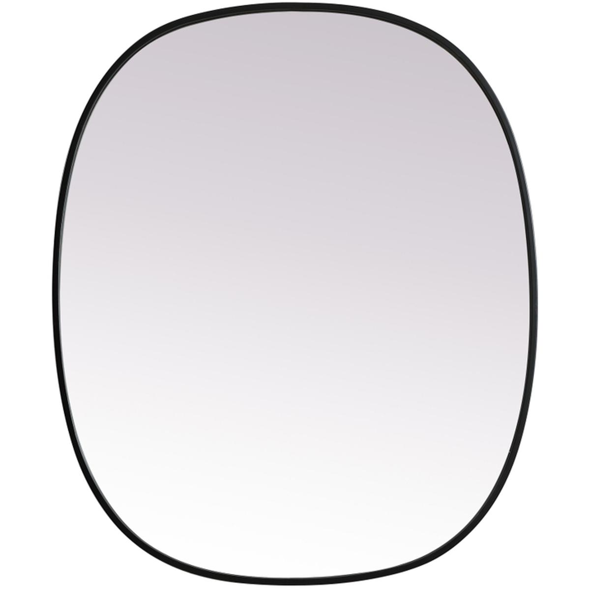 Elegant Lighting MR2B3036BLK Brynn 36 X 30 inch Black Mirror in 30 x 36