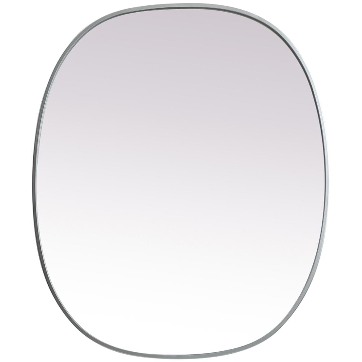 Elegant Lighting MR2B3036SIL Brynn 36 X 30 inch Silver Mirror in 30 x 36