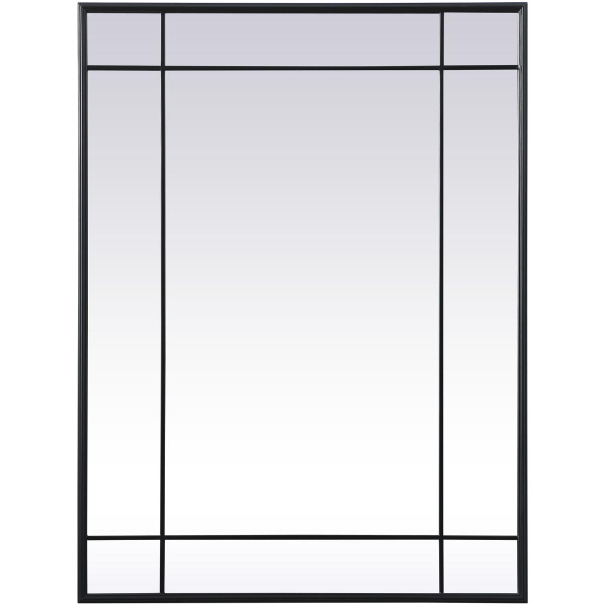 Elegant Decor Viola 1 Inch Decorative Mirror Viola - MR3A3040BLK - Modern Contemporary