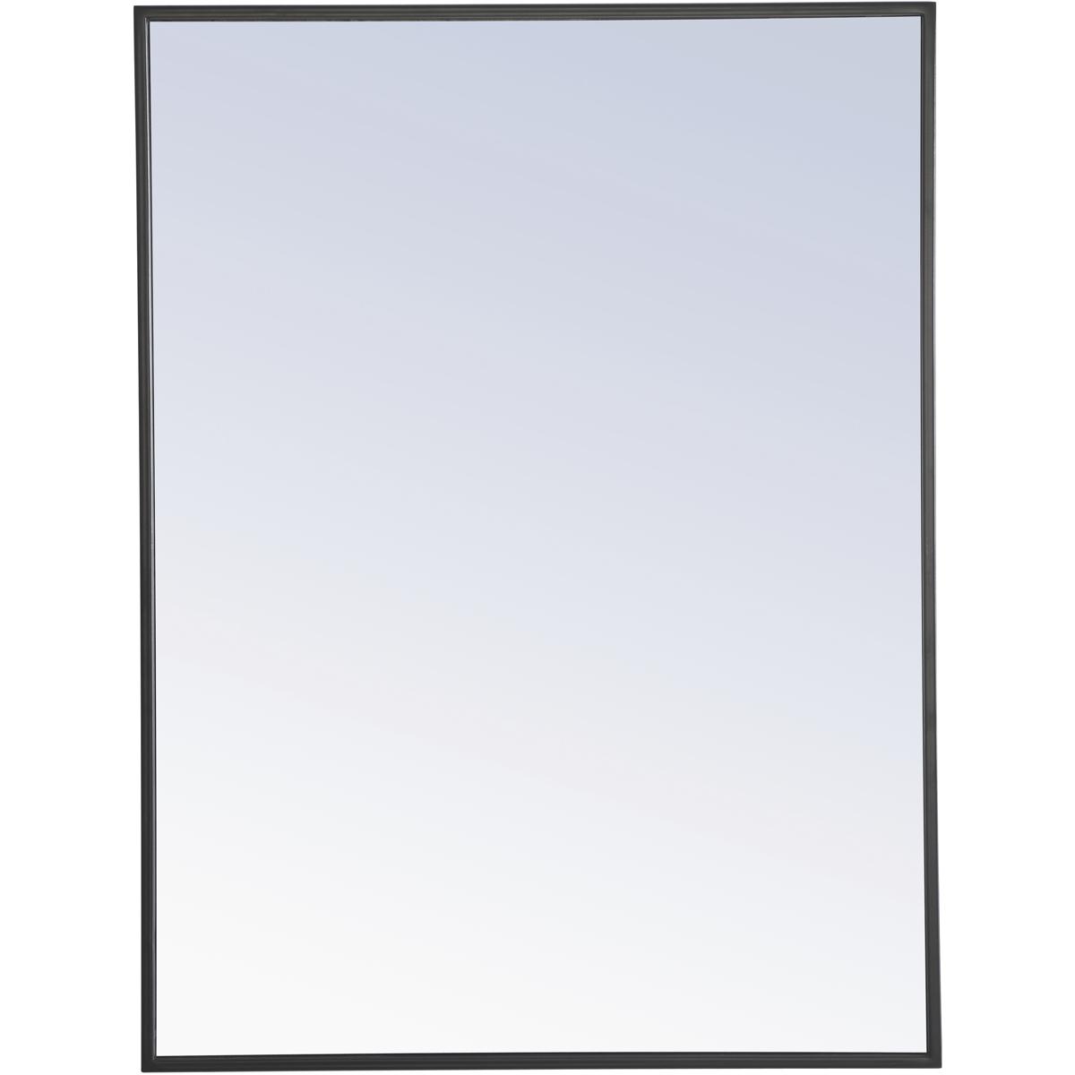 Elegant Lighting MR4071BK Monet 32 X 24 inch Black Wall Mirror
