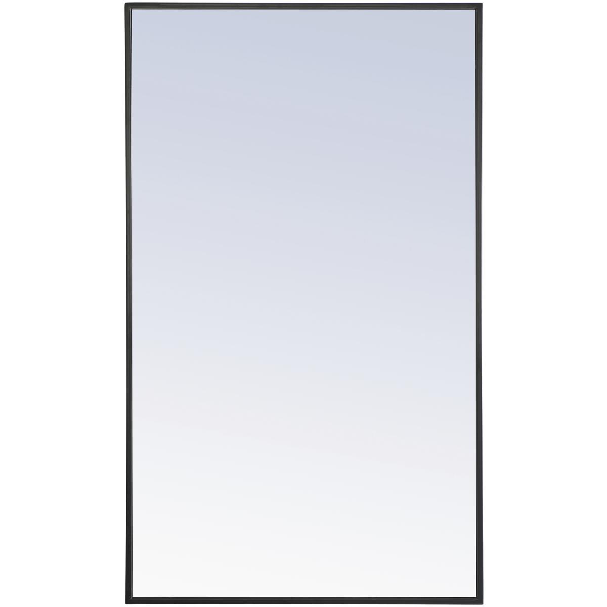 Elegant Lighting MR4074BK Monet 40 X 24 inch Black Wall Mirror