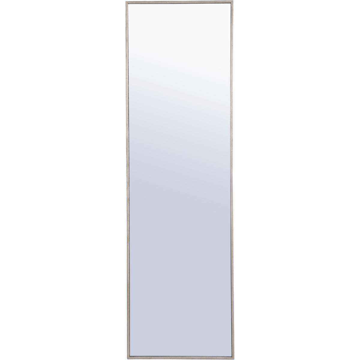 Elegant Lighting MR4083S 18 in. Eternity Metal Frame Rectangle Mirror, Silver