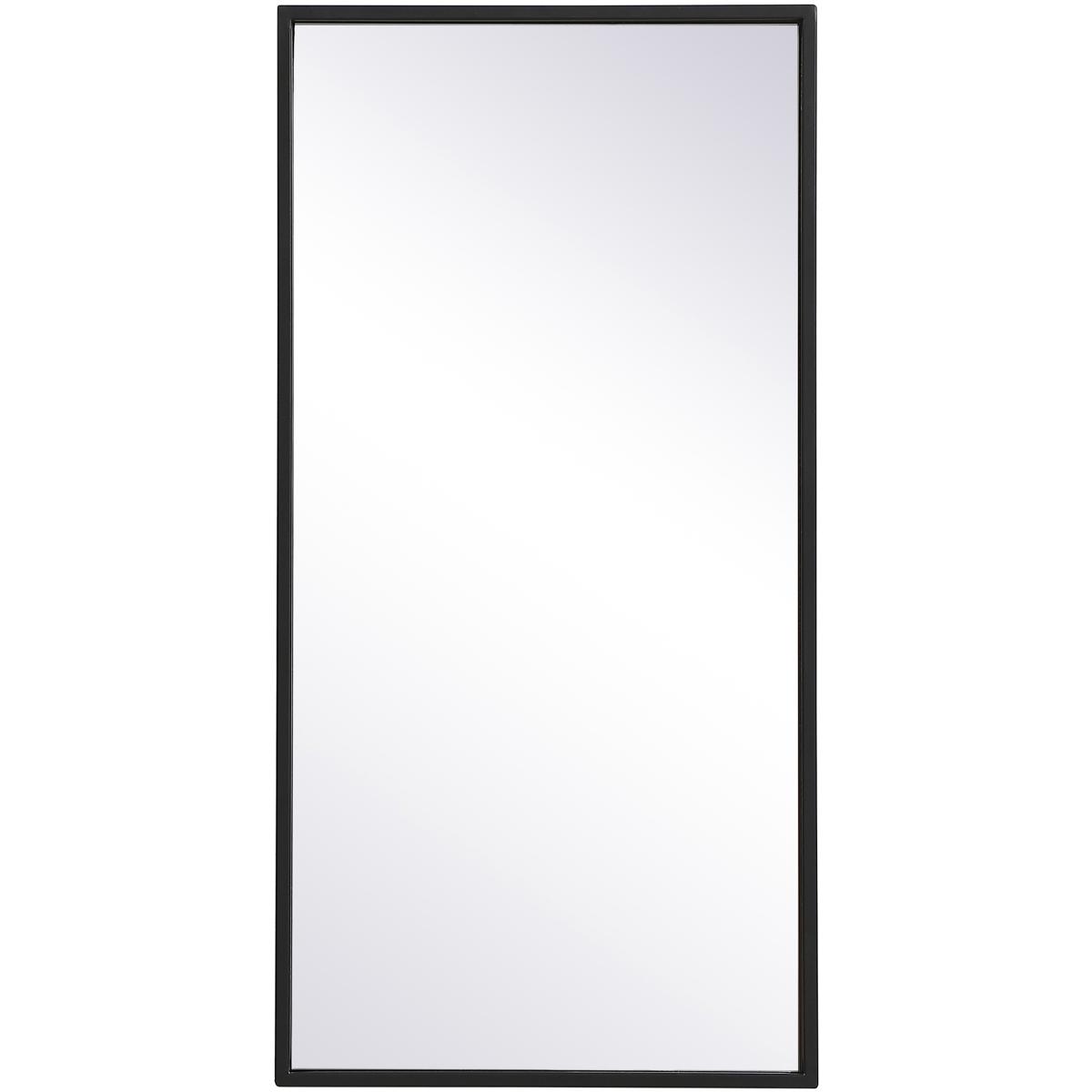 Elegant Lighting MR41428BK Monet 28 X 28 inch Black Wall Mirror