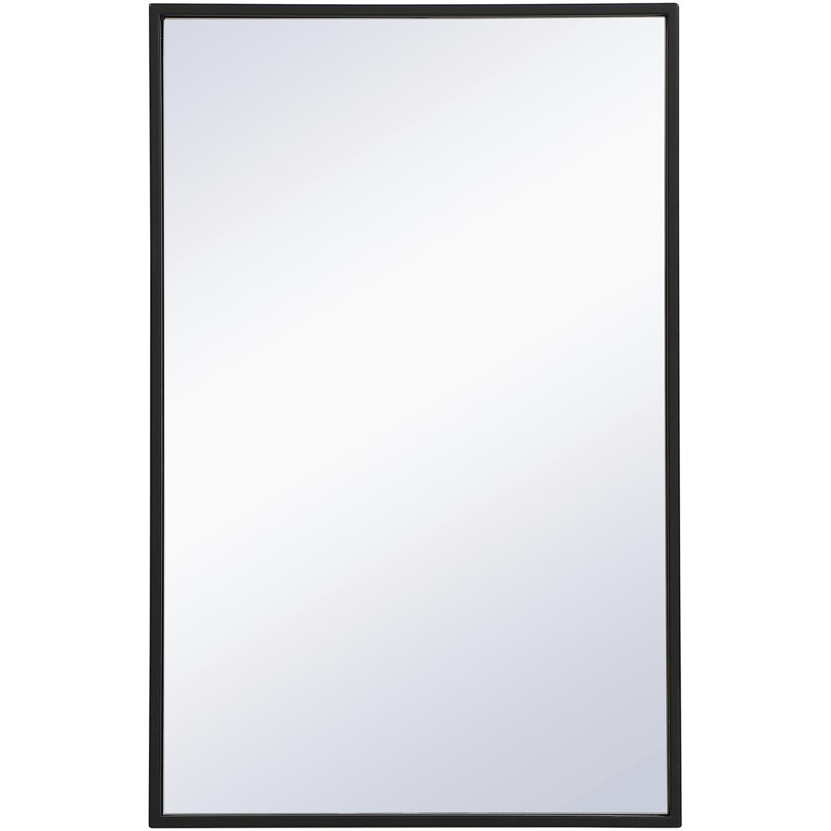 Elegant Lighting MR41828BK Monet 28 X 18 inch Black Wall Mirror
