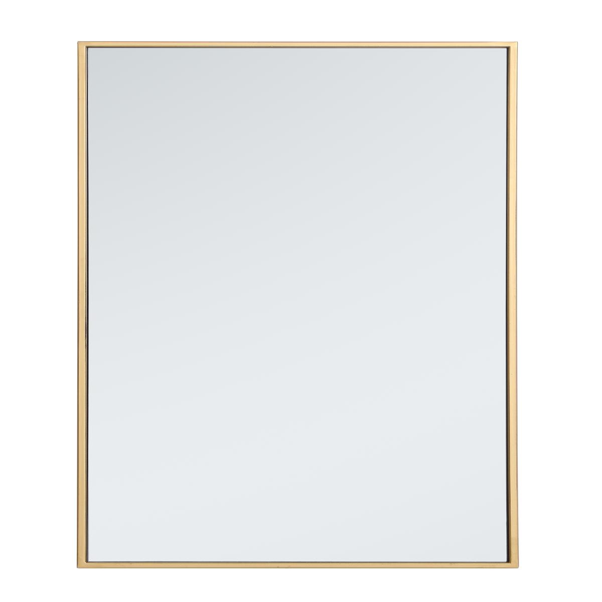 Elegant Lighting MR41836BR Monet 36 X 18 inch Brass Wall Mirror