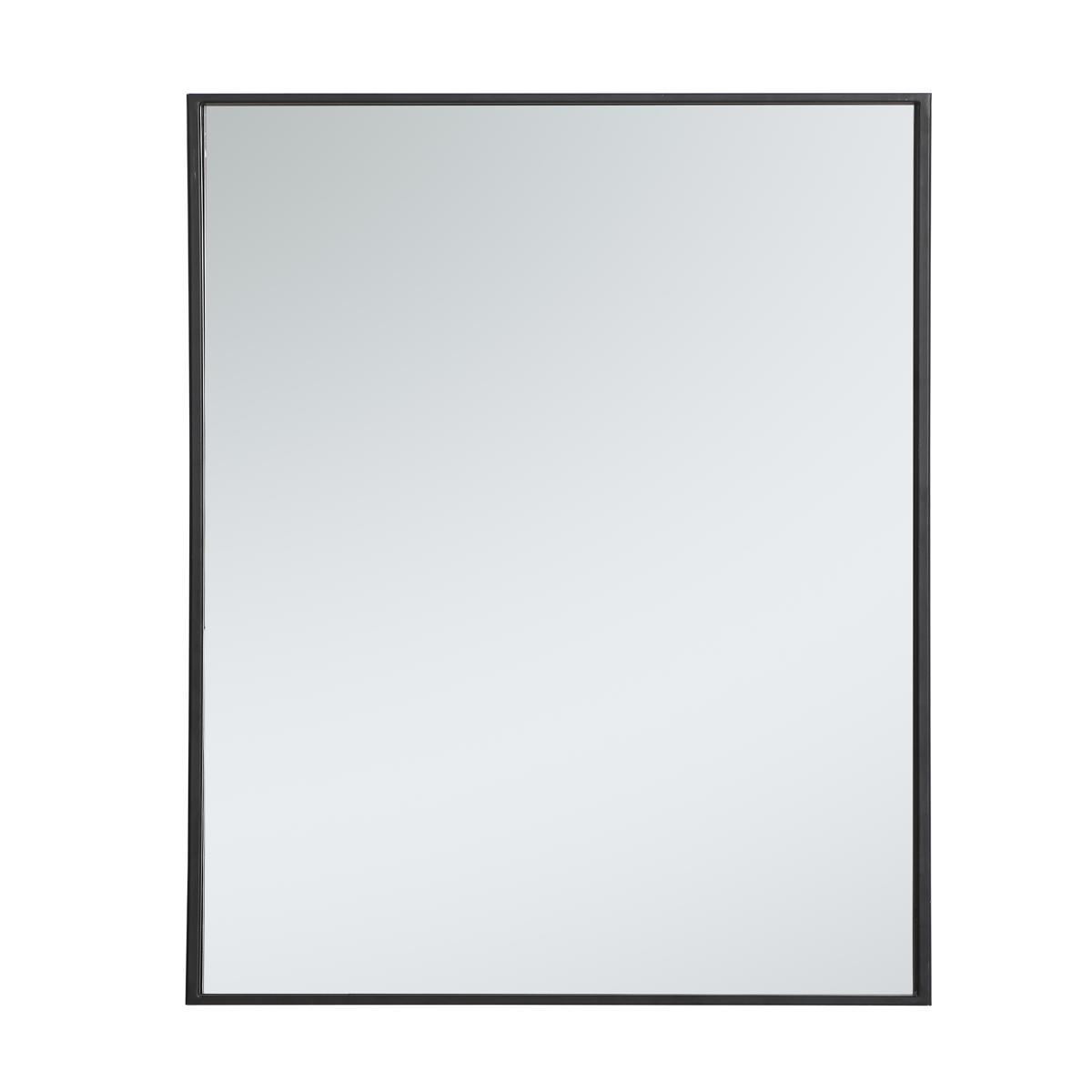 Elegant Lighting MR42036BK Monet 36 X 20 inch Black Wall Mirror