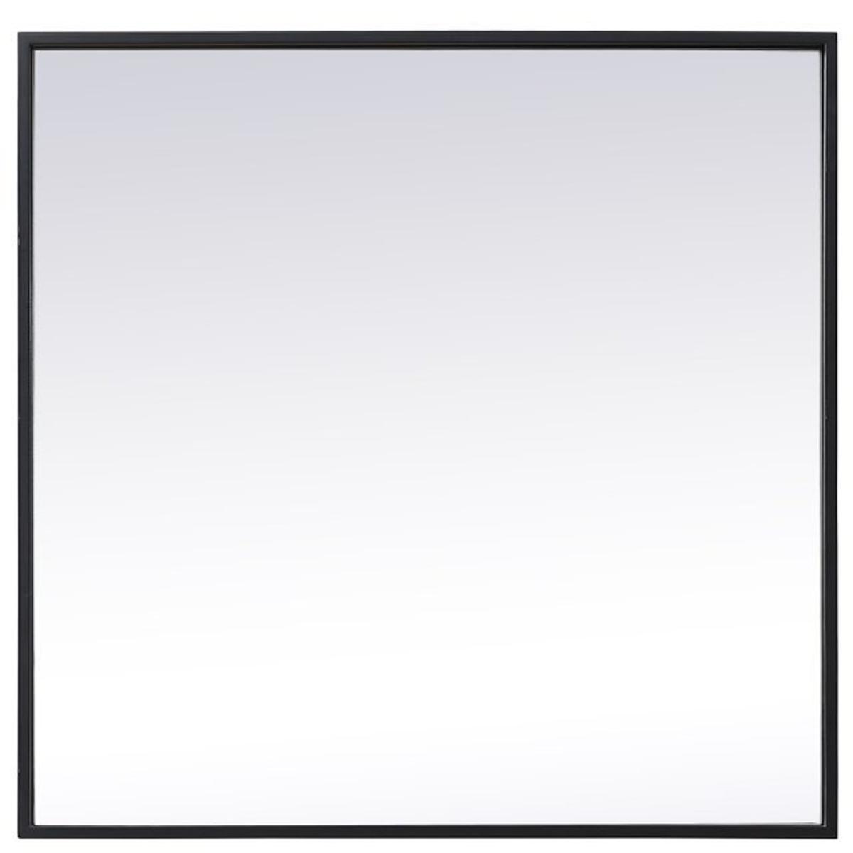 Elegant Lighting MR42424BK Eternity 24 X 24 inch Black Vanity Mirror