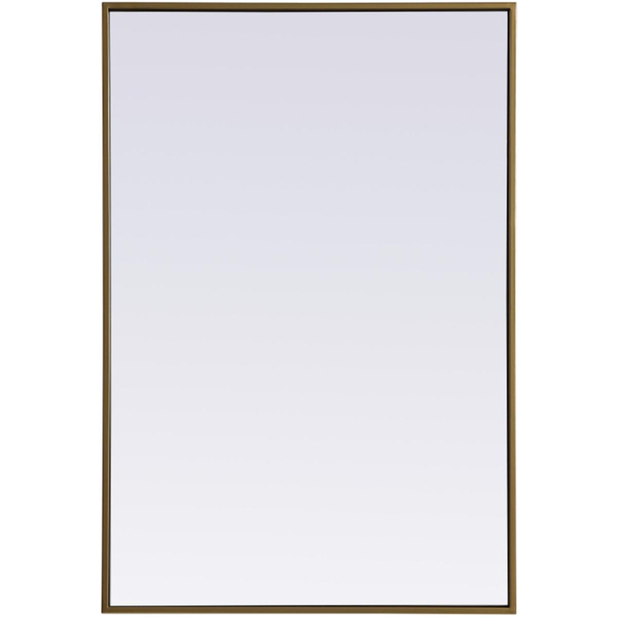 Elegant Lighting MR42436BR Eternity 36 X 24 inch Brass Mirror in 24 x 36