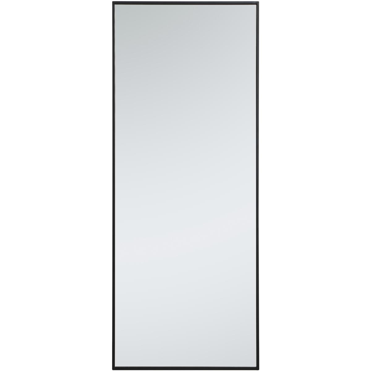 Elegant Lighting MR42460BK Monet 60 X 24 inch Black Wall Mirror