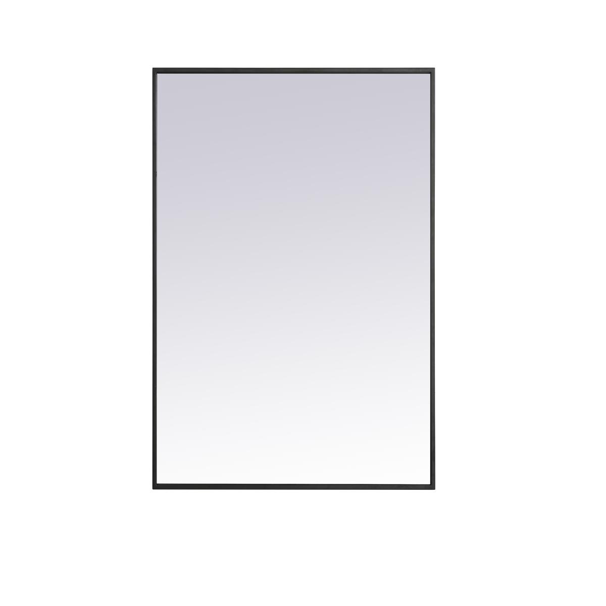Elegant Lighting MR42736BK Monet 36 X 27 inch Black Wall Mirror