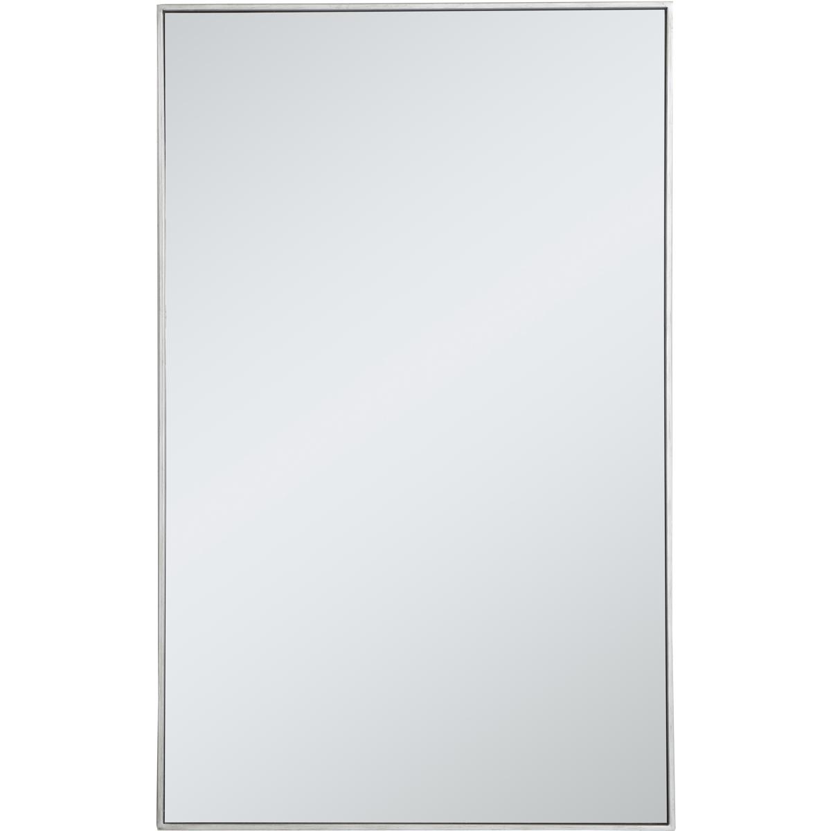 MR43048S 30 in. Metal Frame Rectangle Mirror in Silver - 29.25 x 59.25 x 0.16 in.