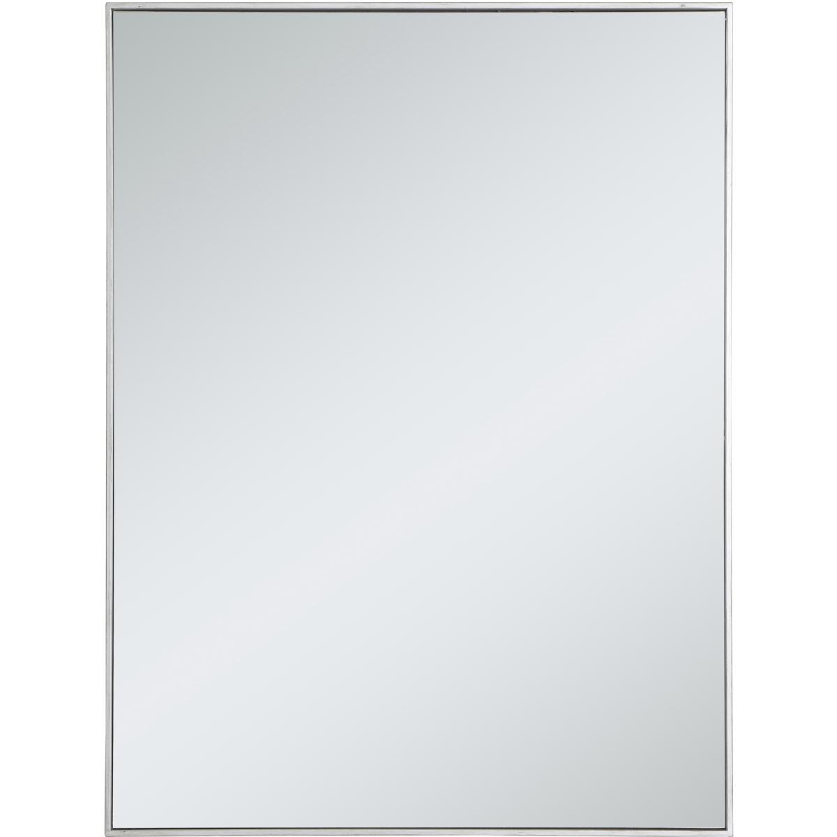 MR43648S 36 in. Metal Frame Rectangle Mirror in Silver - 35.25 x 71.25 x 0.16 in.