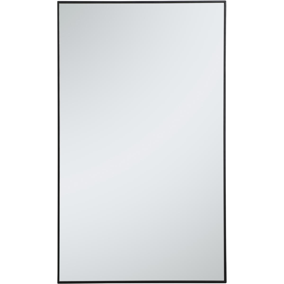 MR43660BK 36 in. Metal Frame Rectangle Mirror in Black - 35.25 x 71.25 x 0.16 in.