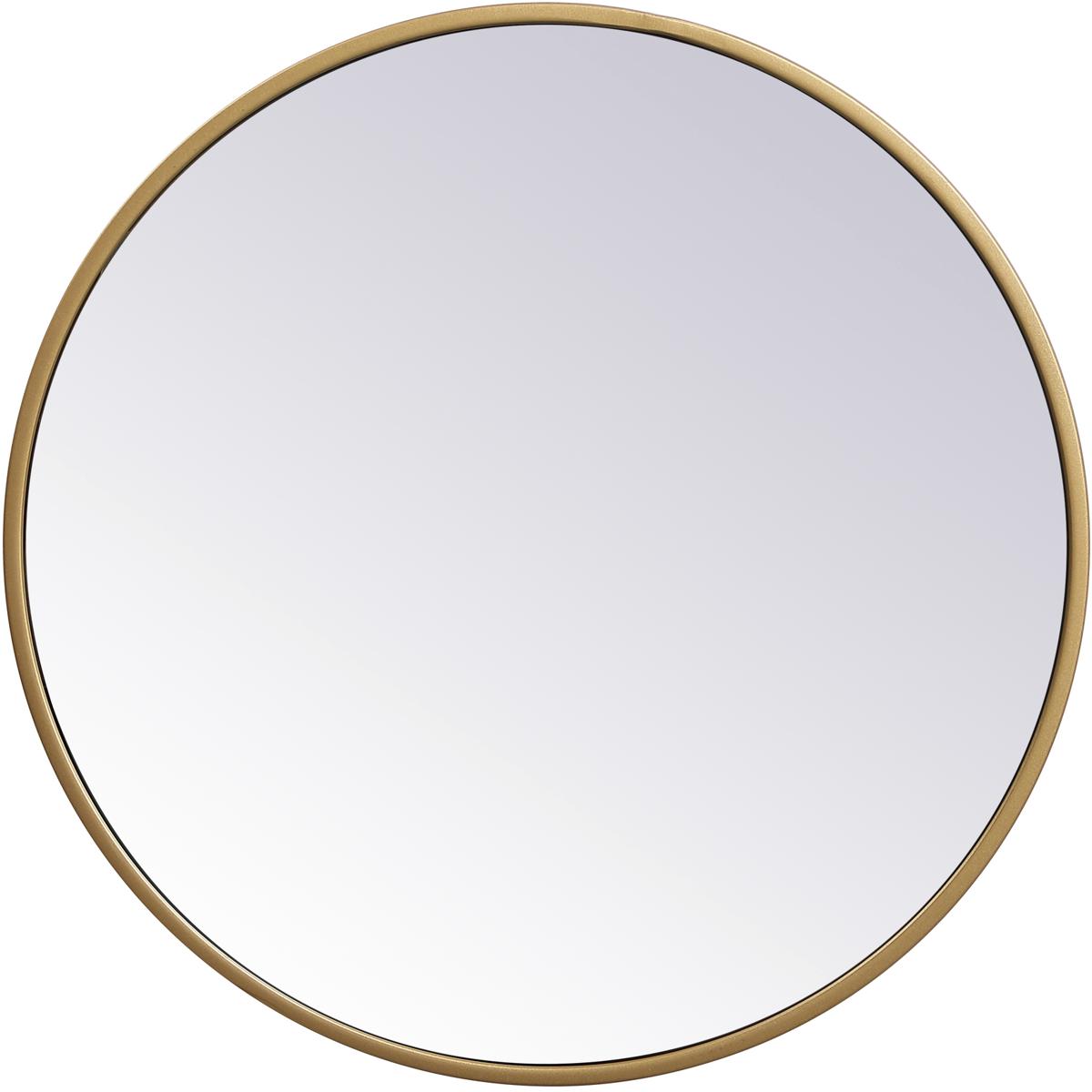 Elegant Lighting MR4818BR Eternity 18 X 18 inch Brass Wall Mirror