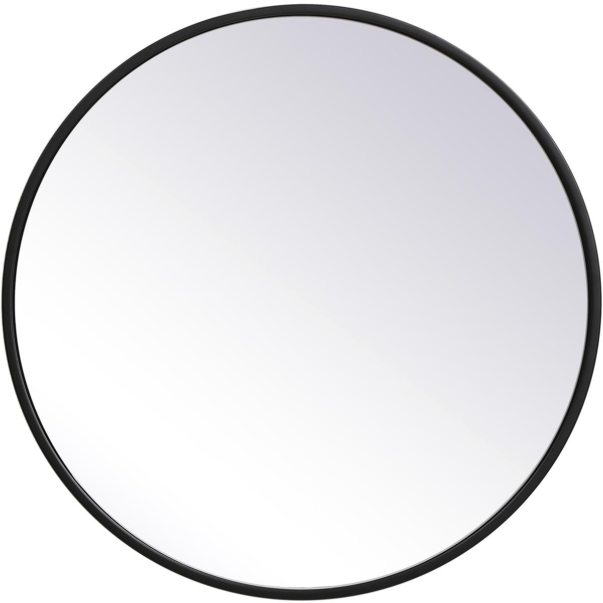 Elegant Lighting MR4821BK Eternity 21 X 21 inch Black Wall Mirror
