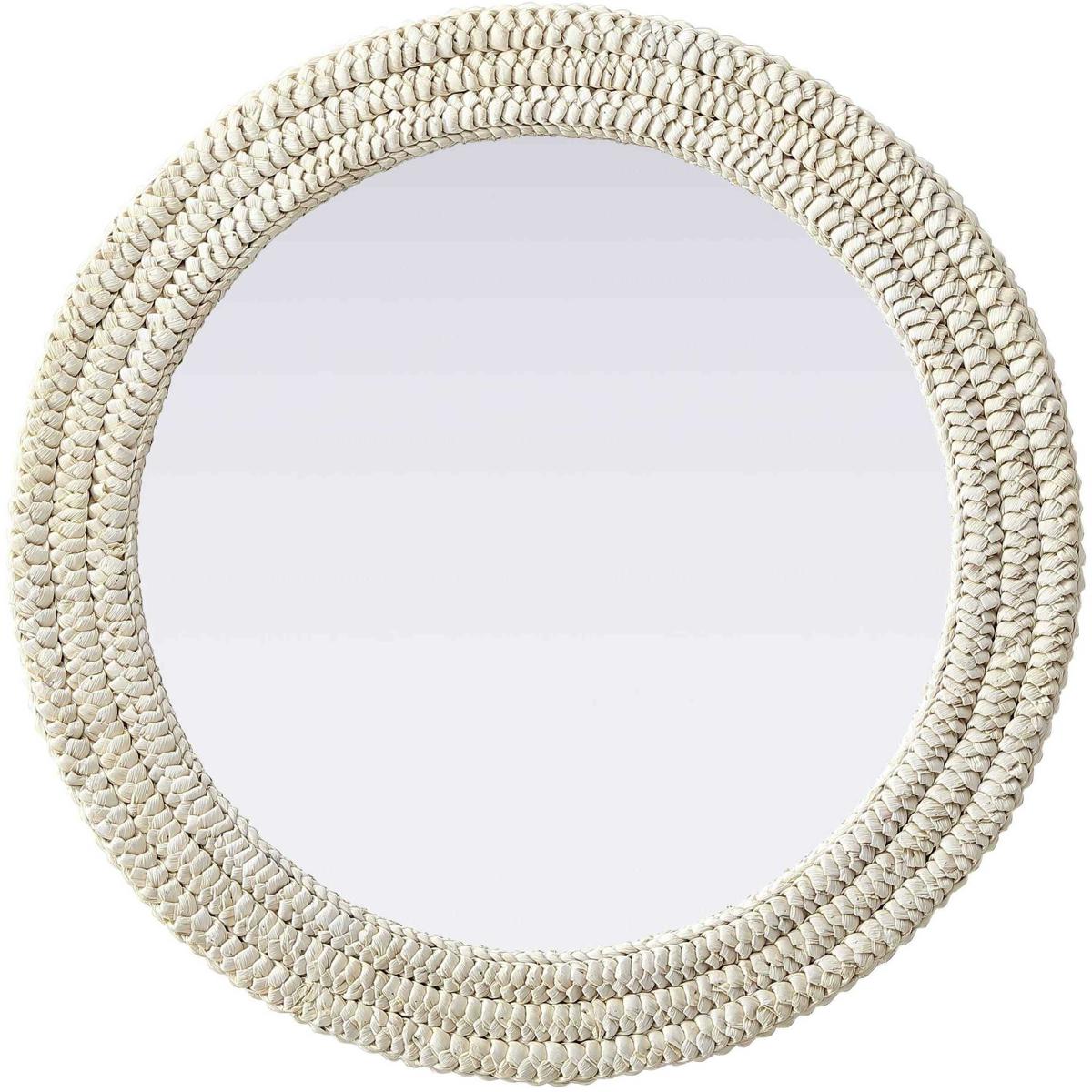 Elegant Lighting MR4B30LN Marlowe 30 X 30 inch Linen White Mirror