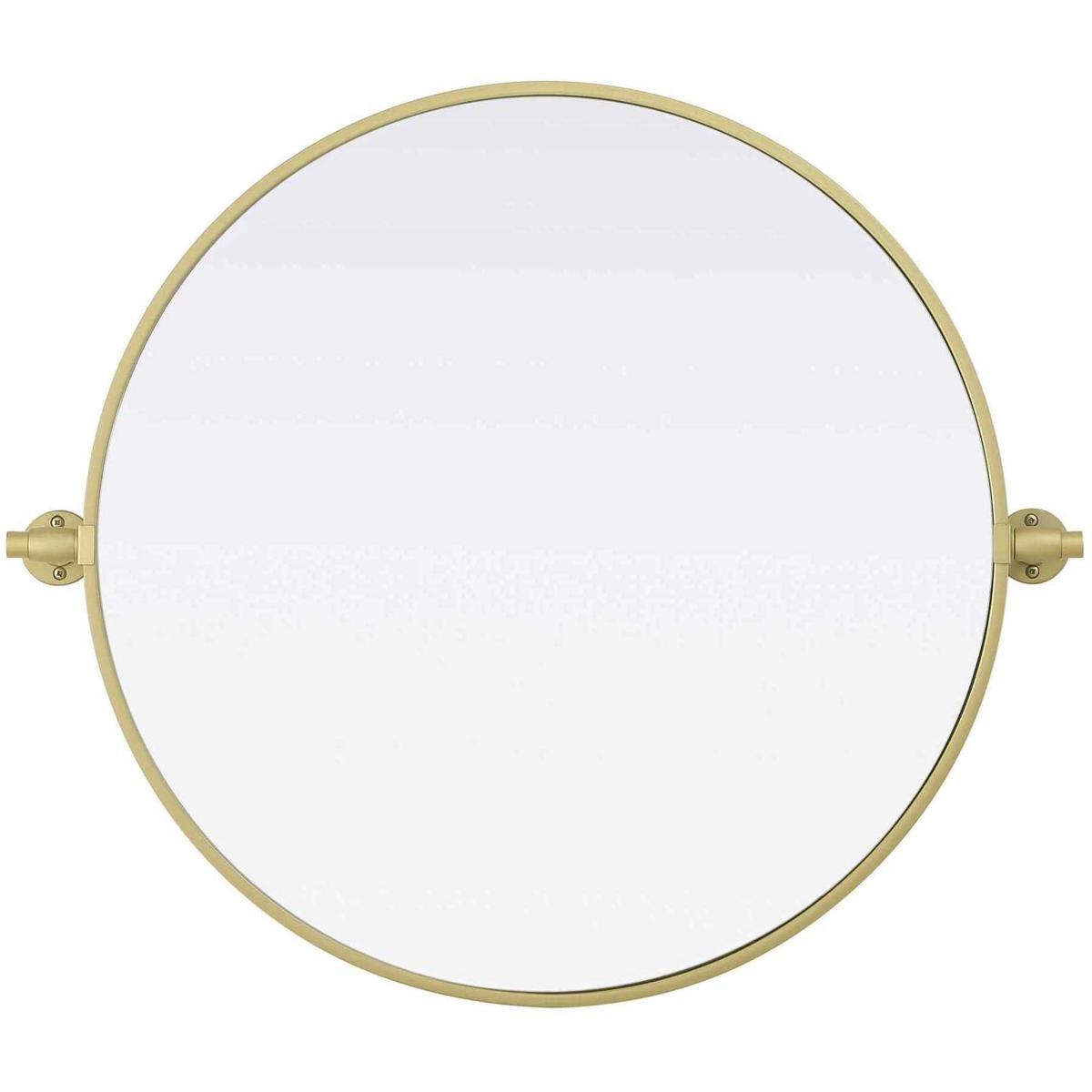 Elegant Lighting MR6G24BRA Amoura 24 X 24 inch Brass Mirror