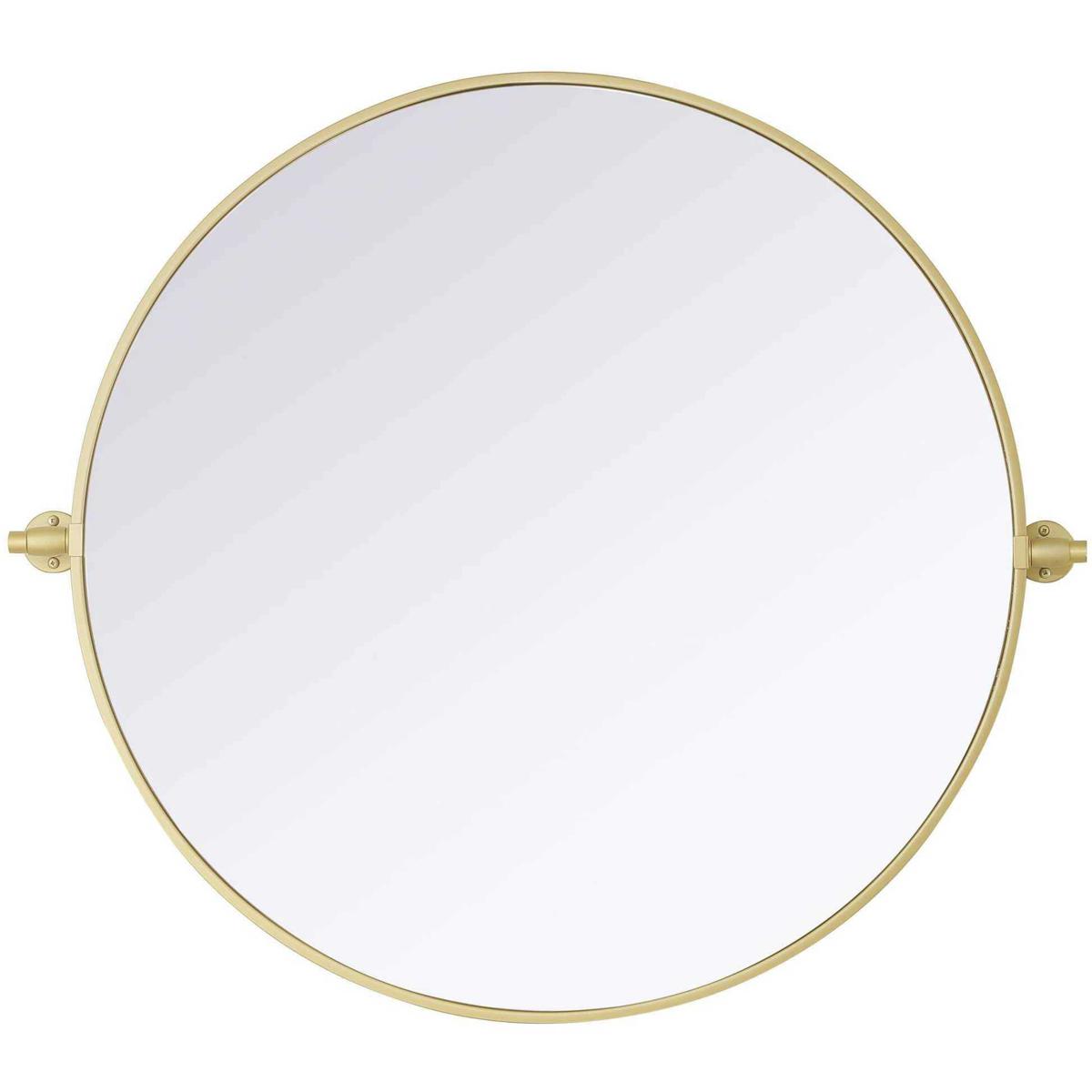 Elegant Lighting MR6G30BRA Amoura 30 X 30 inch Brass Mirror