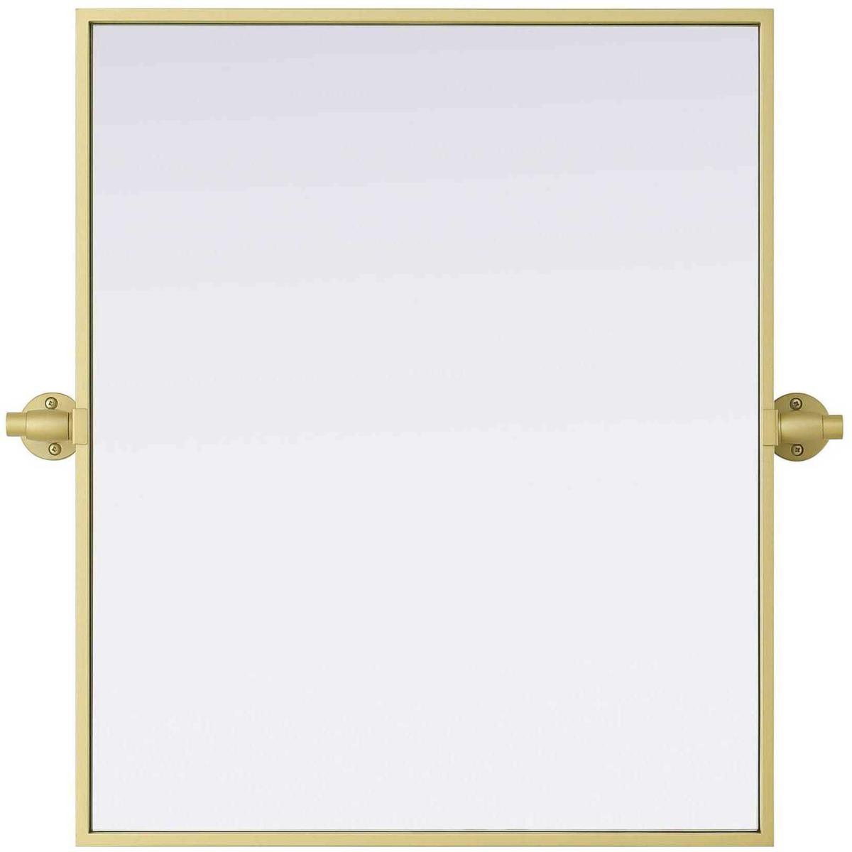 Elegant Lighting MR6H2024BRA Amoura 24 X 20 inch Brass Mirror