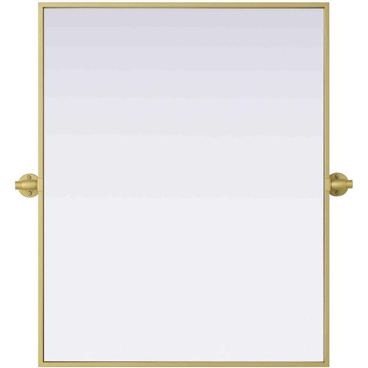 Elegant Lighting MR6H2430BRA Amoura 30 X 24 inch Brass Mirror