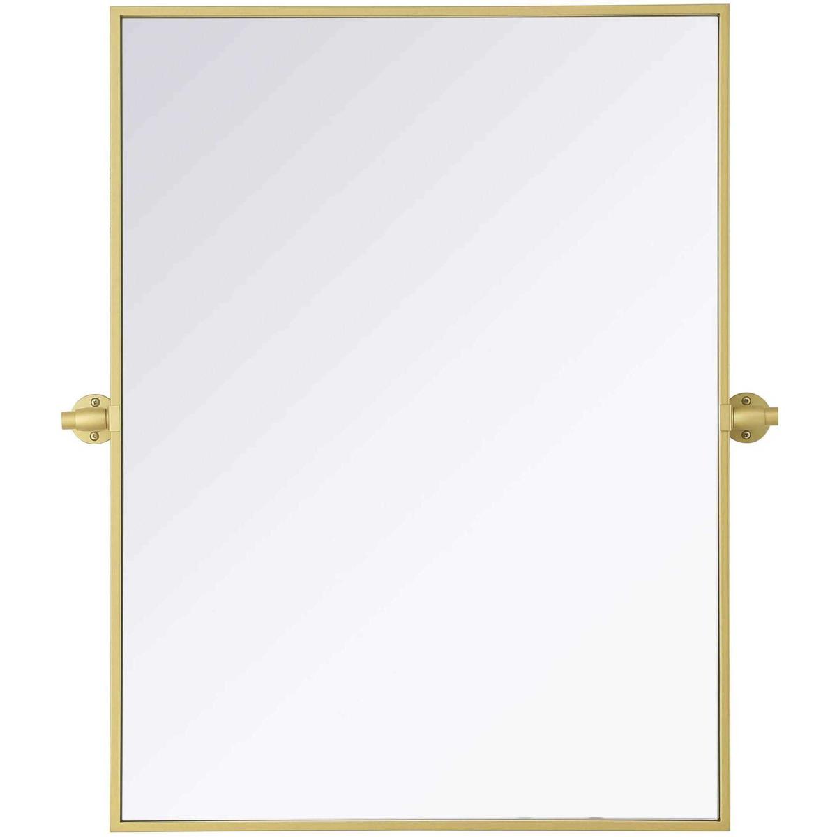 Elegant Lighting MR6H2432BRA Amoura 32 X 24 inch Brass Mirror