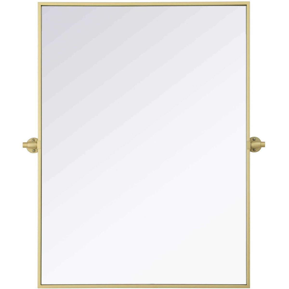 Elegant Lighting MR6H2736BRA Amoura 36 X 27 inch Brass Mirror