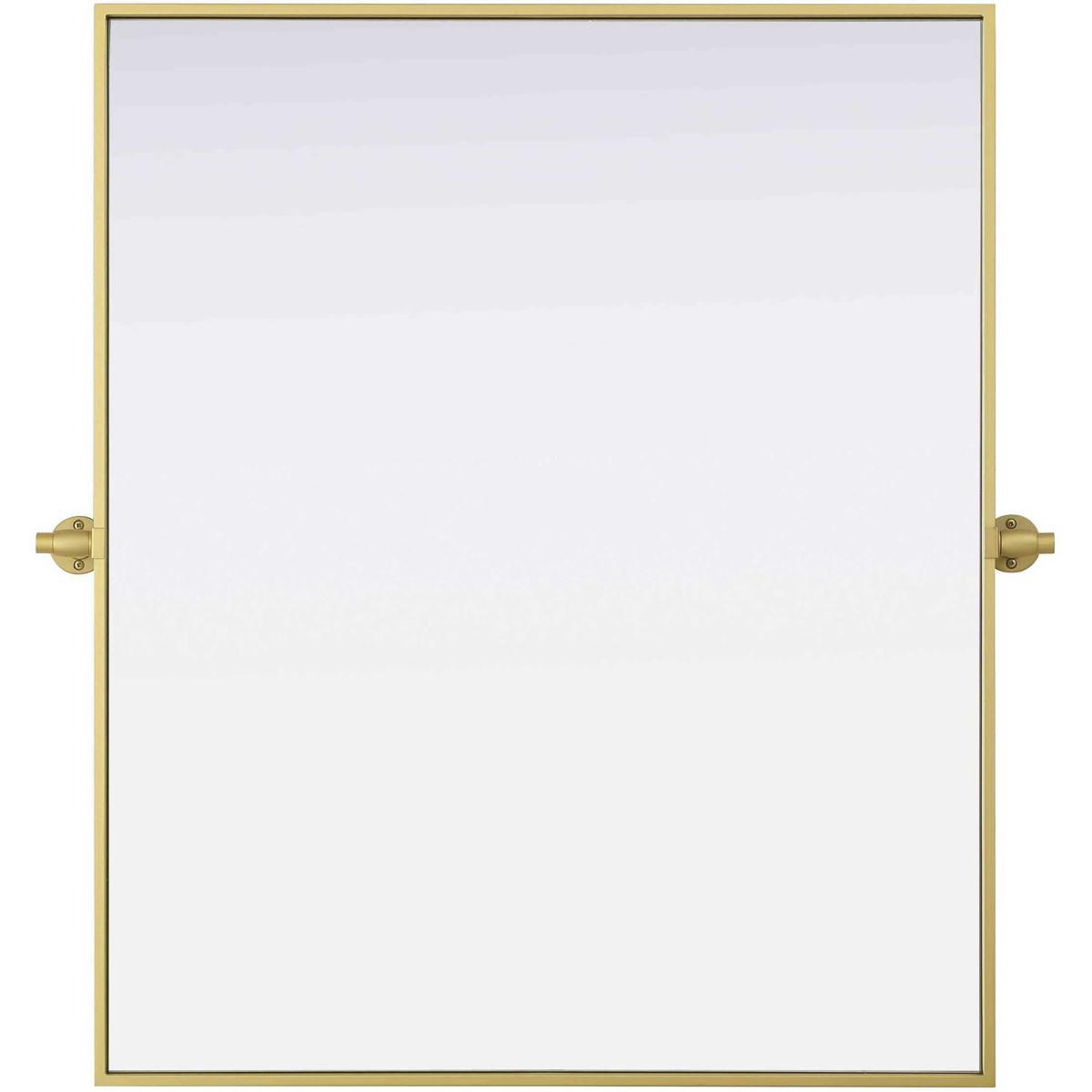 Elegant Lighting MR6H3036BRA Amoura 36 X 30 inch Brass Mirror