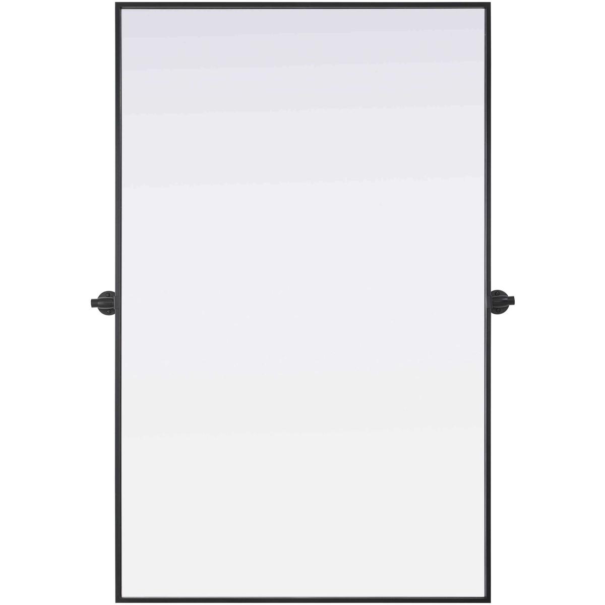 Elegant Lighting MR6H4830BLK Amoura 48 X 30 inch Black Mirror