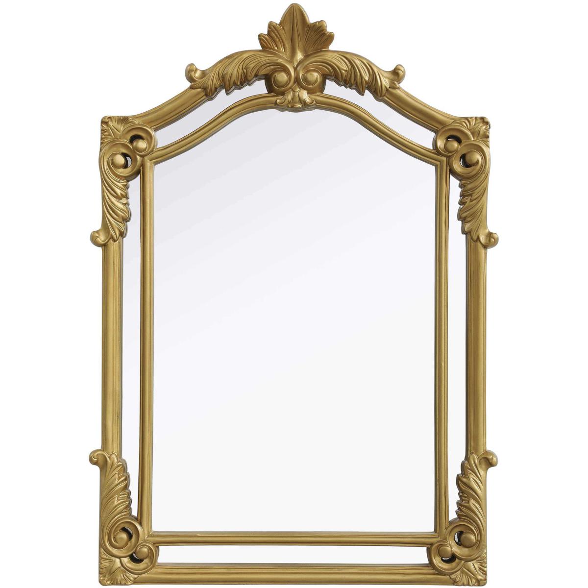 Elegant Lighting MR7A2636GF Madeline 36 X 25.5 inch Gold Leaf Mirror