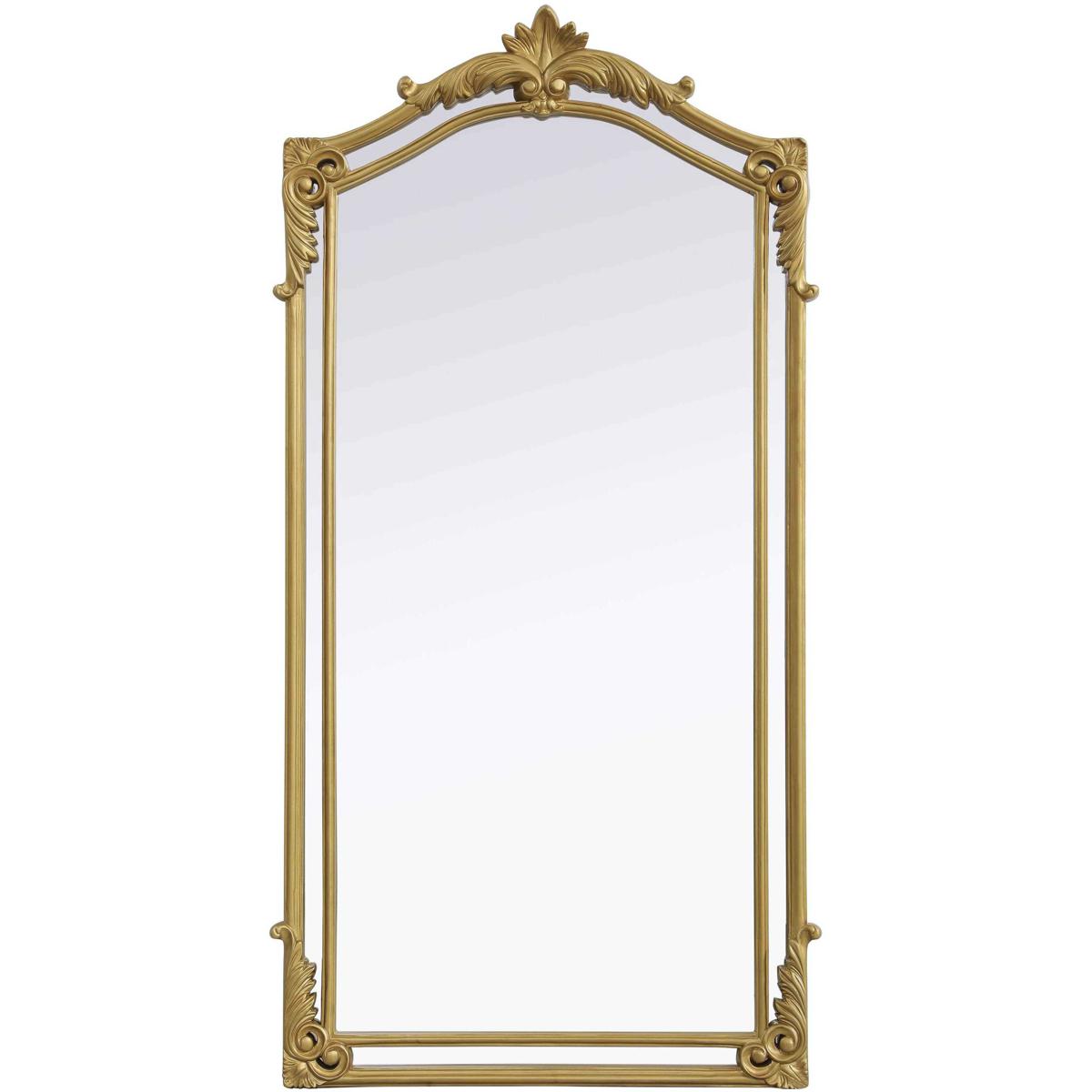 Elegant Lighting MR7A3466GF Madeline 66 X 33.5 inch Gold Leaf Mirror