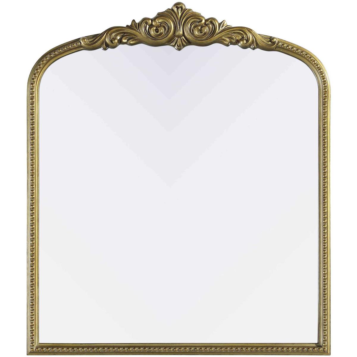 Elegant Lighting MR7F3642AB Naomi 42 X 36 inch Antique Brass Mirror