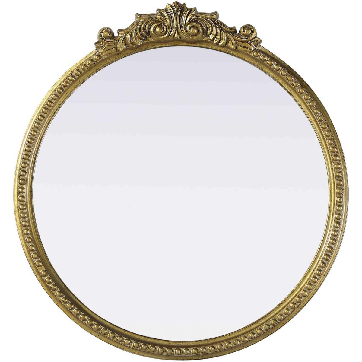 Elegant Lighting MR7G24AB Naomi 25.6 X 24 inch Antique Brass Mirror