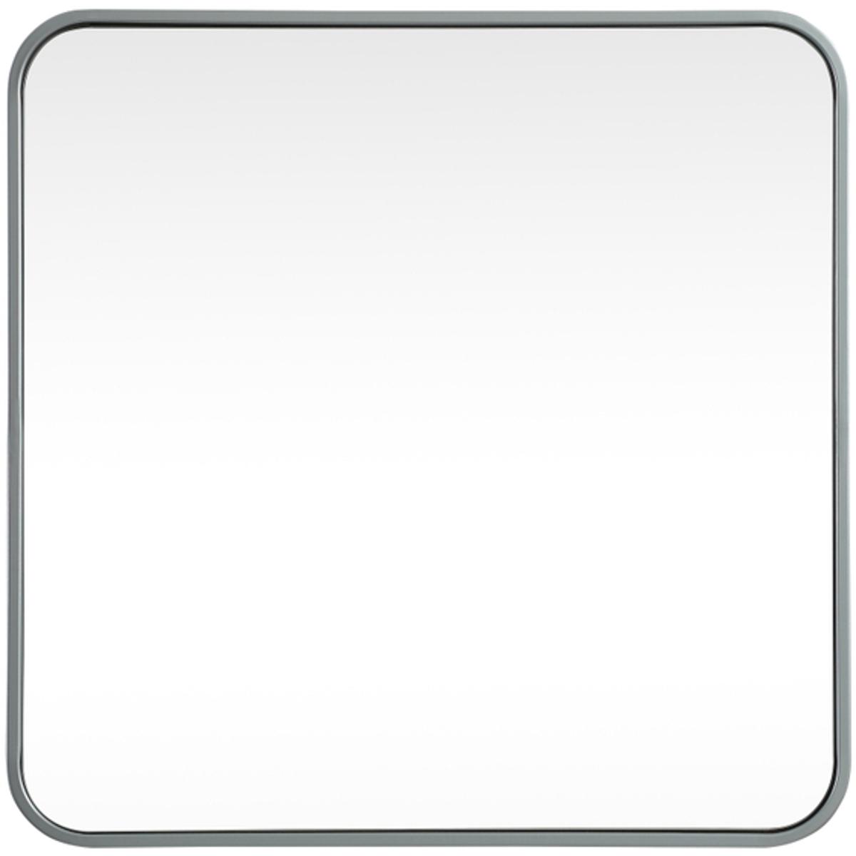 Elegant Lighting MR802424S Evermore 24 X 24 inch Silver Vanity Mirror