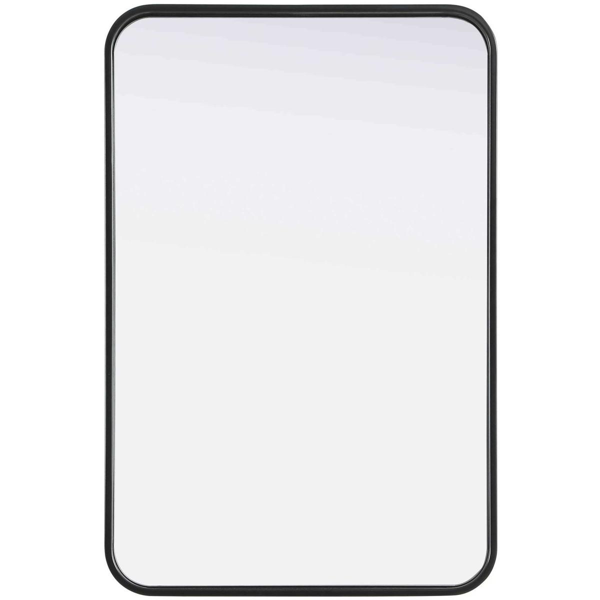 MR8A2030BLK 20 x 30 in. Contour Metal Rectangle Mirror, Black