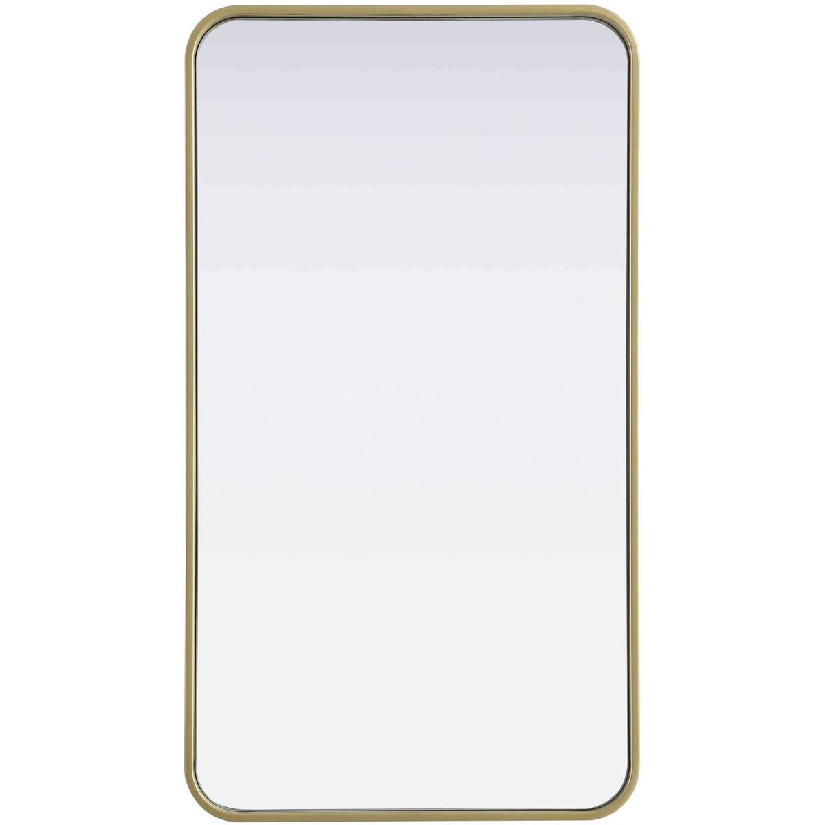 Elegant Lighting MR8A2036BRA Remy 36 X 20 inch Brass Mirror