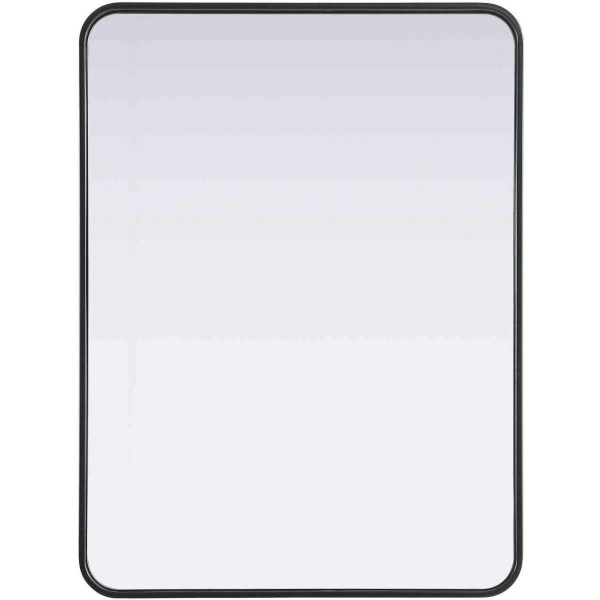 MR8A2432BLK 24 x 32 in. Contour Metal Rectangle Mirror, Black