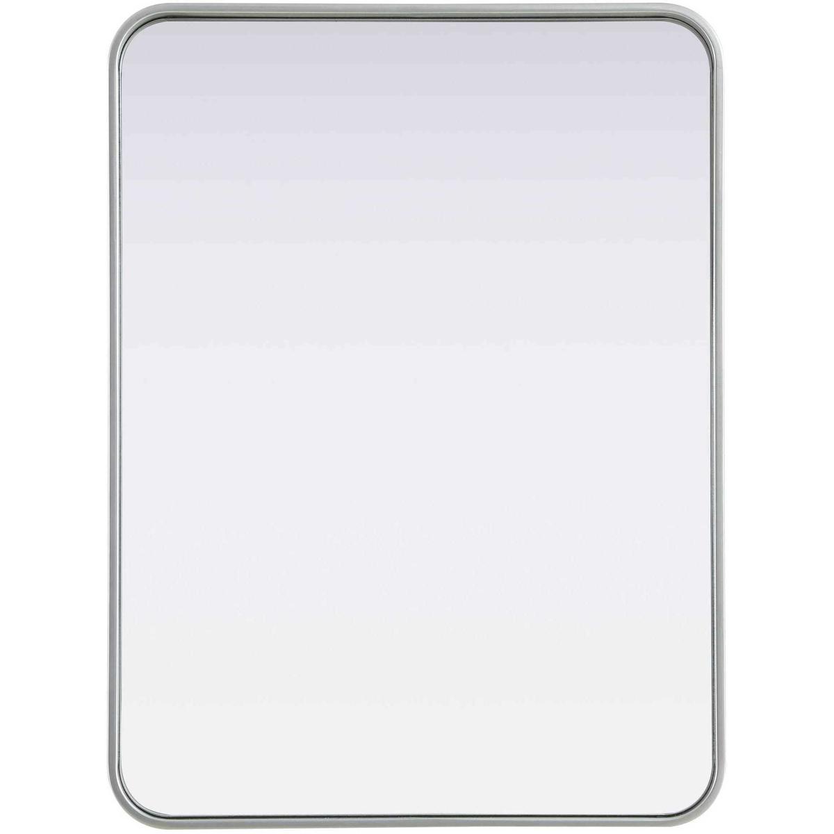 MR8A2432SIL Contour Metal Rectangle Mirror - 24 x 32 in., Silver