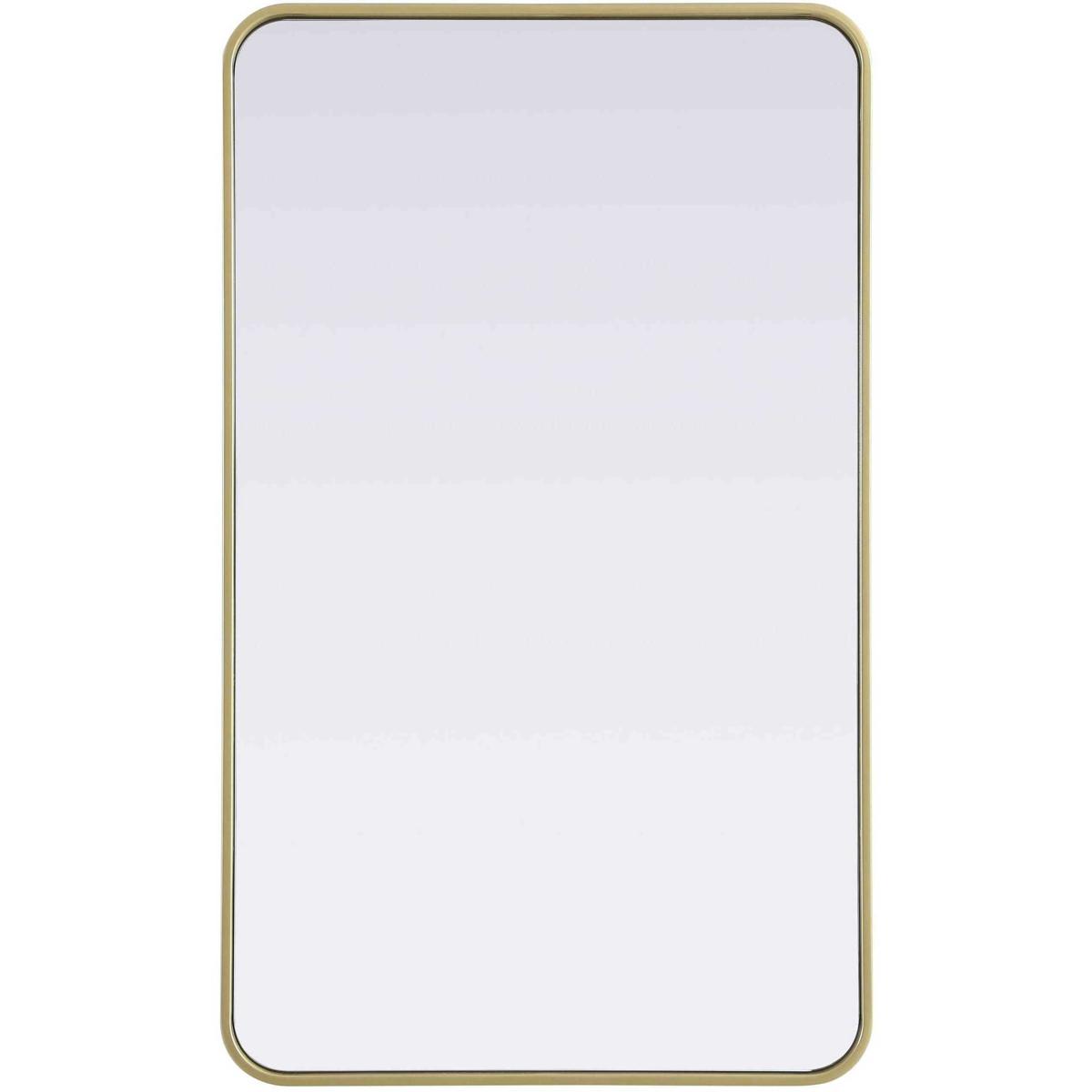 Elegant Lighting MR8A2440BRA Remy 40 X 24 inch Brass Mirror