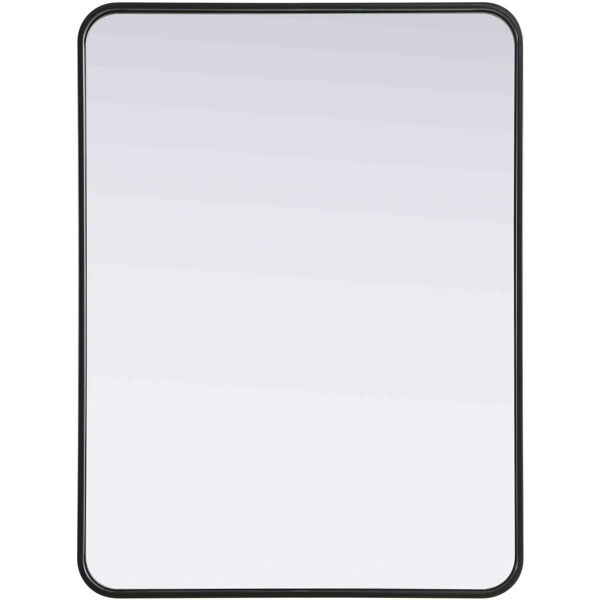 MR8A2736BLK Contour Metal Rectangle Mirror - 27 x 36 in., Black