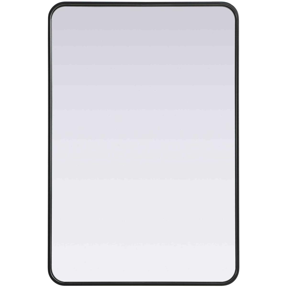 MR8A2740BLK Contour Metal Rectangle Mirror - 27 x 40 in., Black