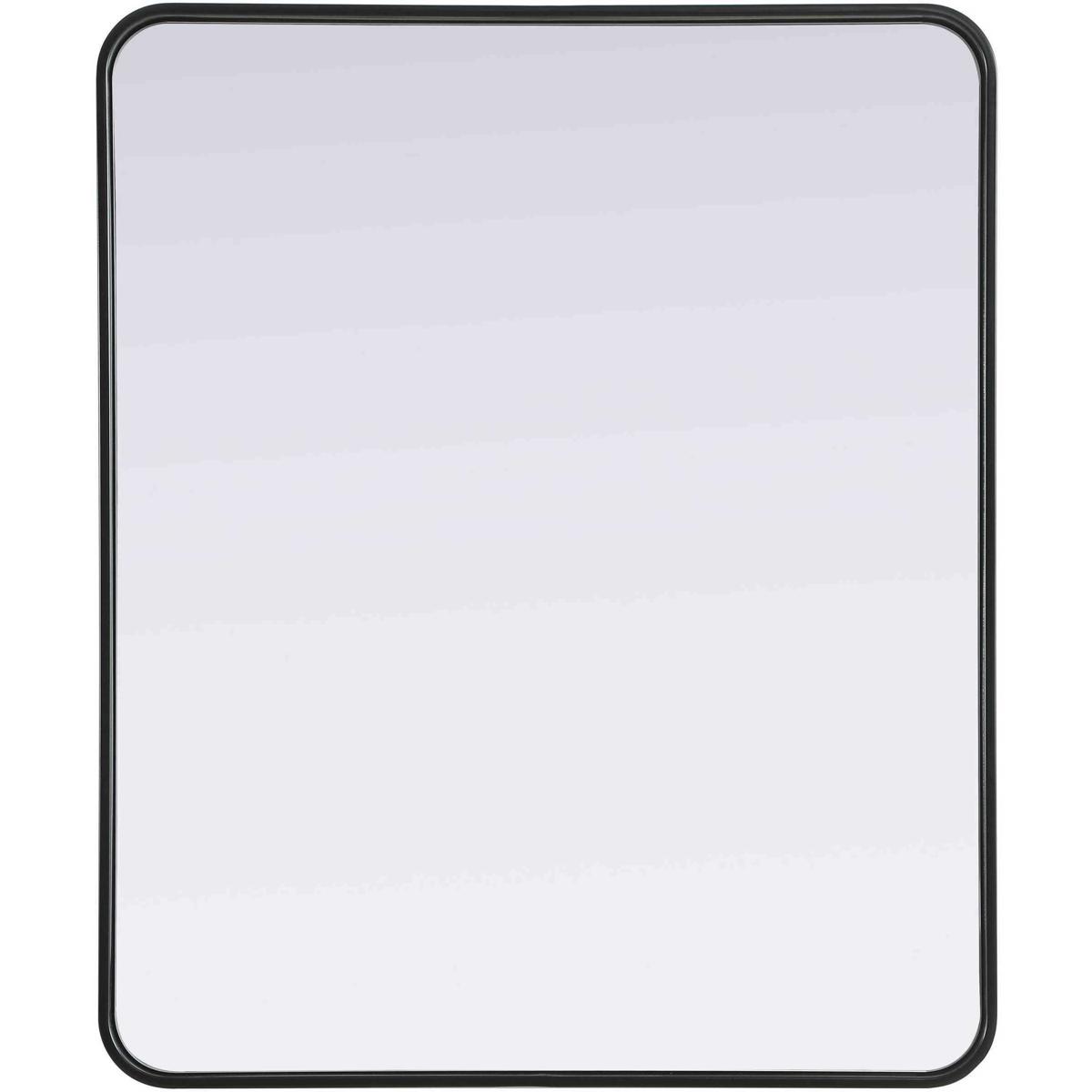 MR8A3036BLK Contour Metal Rectangle Mirror - 30 x 36 in., Black