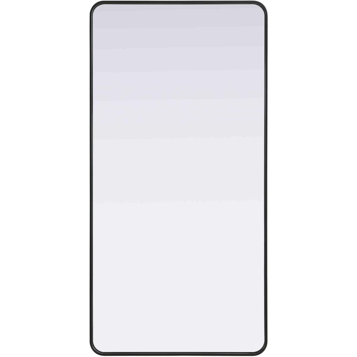 MR8A3060BLK 30 x 60 in. Contour Metal Rectangle Mirror, Black