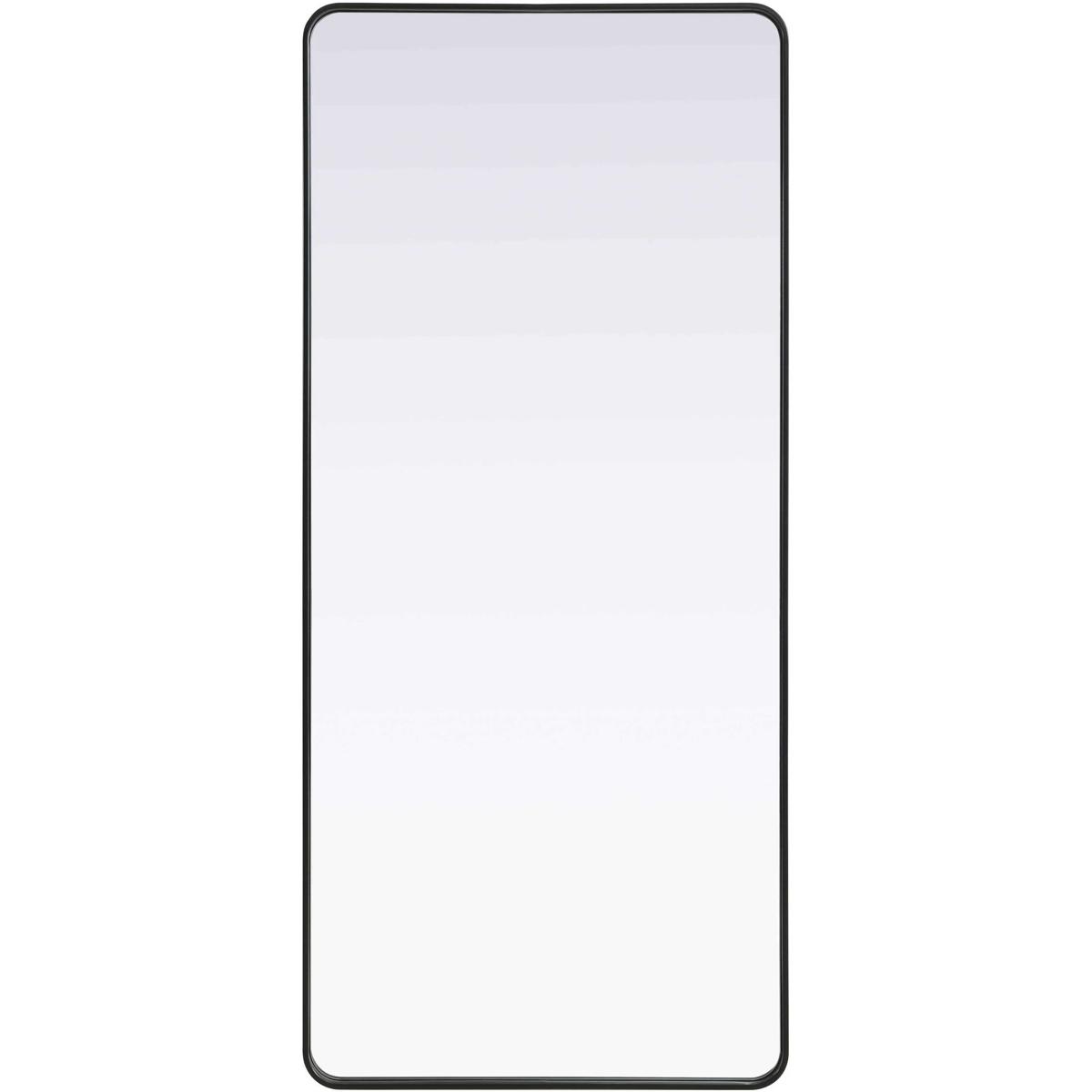 MR8A3272BLK 32 x 72 in. Contour Metal Rectangle Mirror, Black
